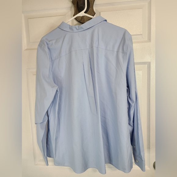 (711) L.L. Bean Men's Original Long Sleeve Dress Shirt, Size: 2XL Color: Blue - Picture 8 of 10